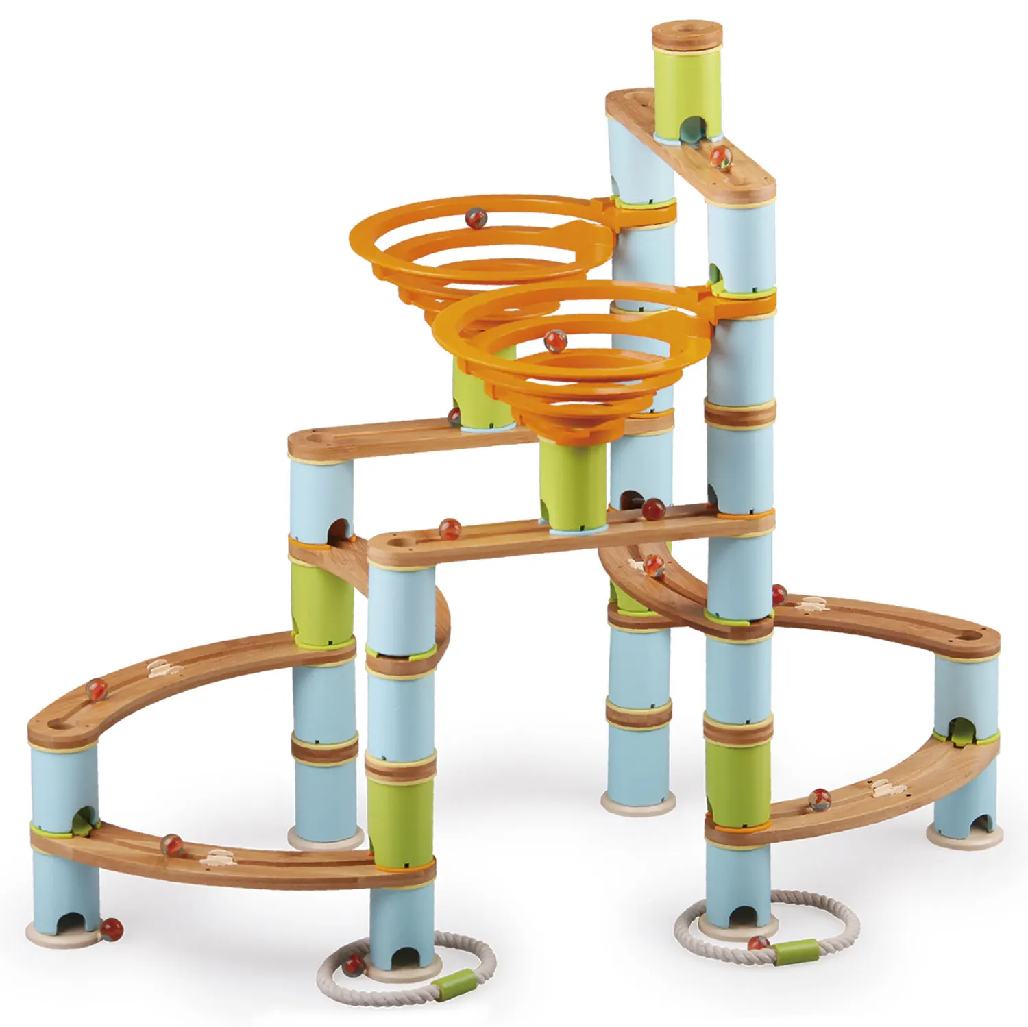 Kugelbahn: Bamboo Build & Run (138pcs) JUMBO Kugelbahn: Bamboo Build & Run (138pcs) JUMBO-JH-products