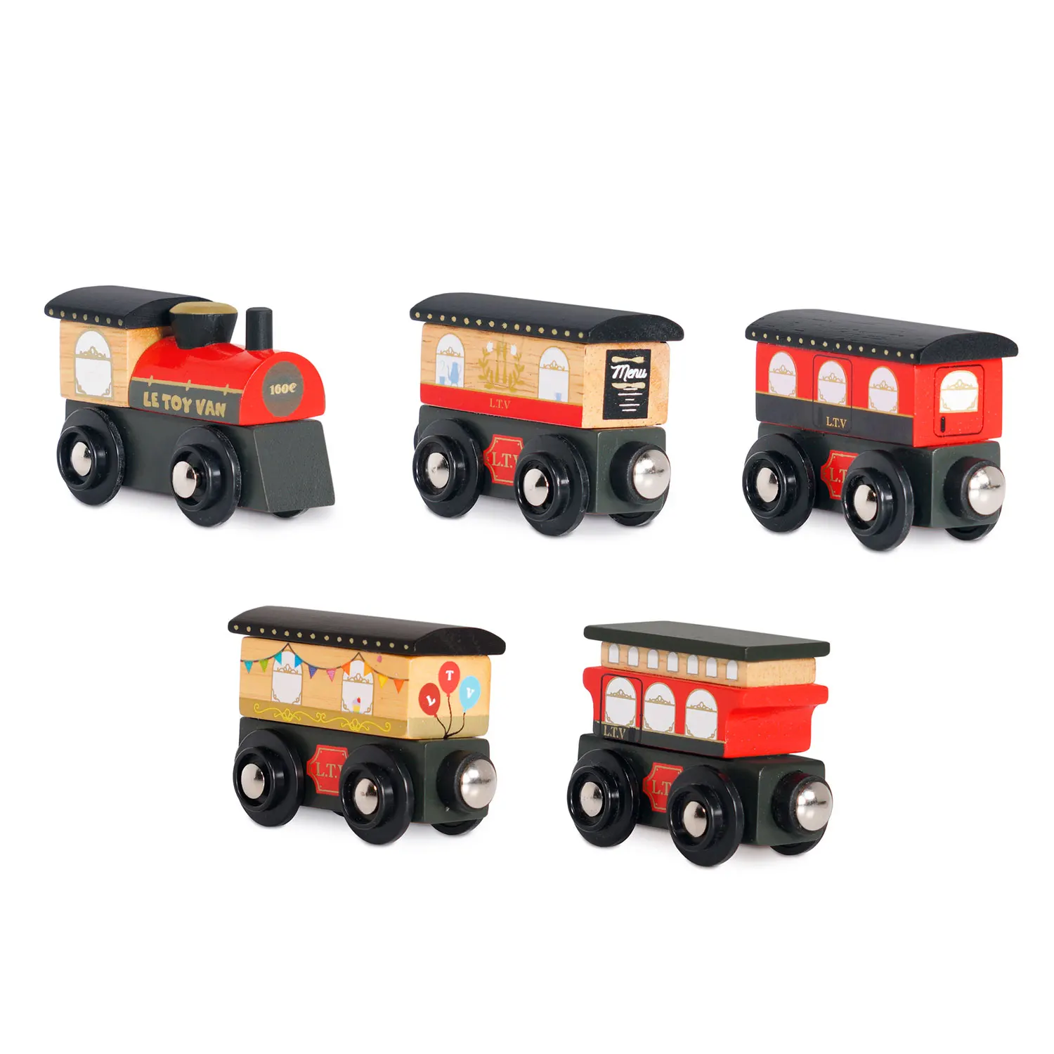 Royal Express Train & Carriages (Red) Royal Express Train & Carriages (Red)-Le Toy Van (LTV)