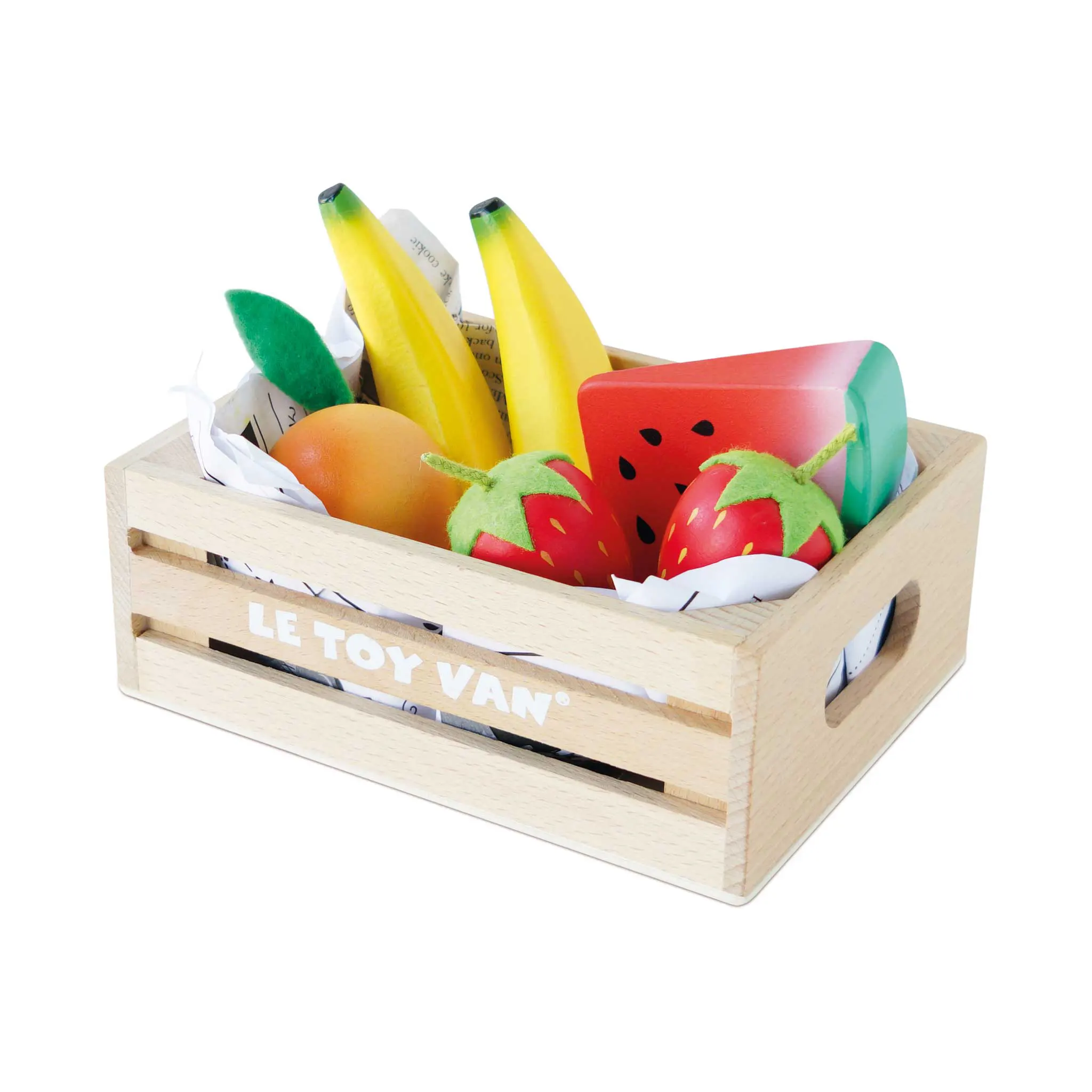Gemischtes Obst Marktkiste / Smoothie Fruit Wooden Market Crate (New Look) Gemischtes Obst Marktkiste / Smoothie Fruit Wooden Market Crate (New Look)-Le Toy Van (LTV)