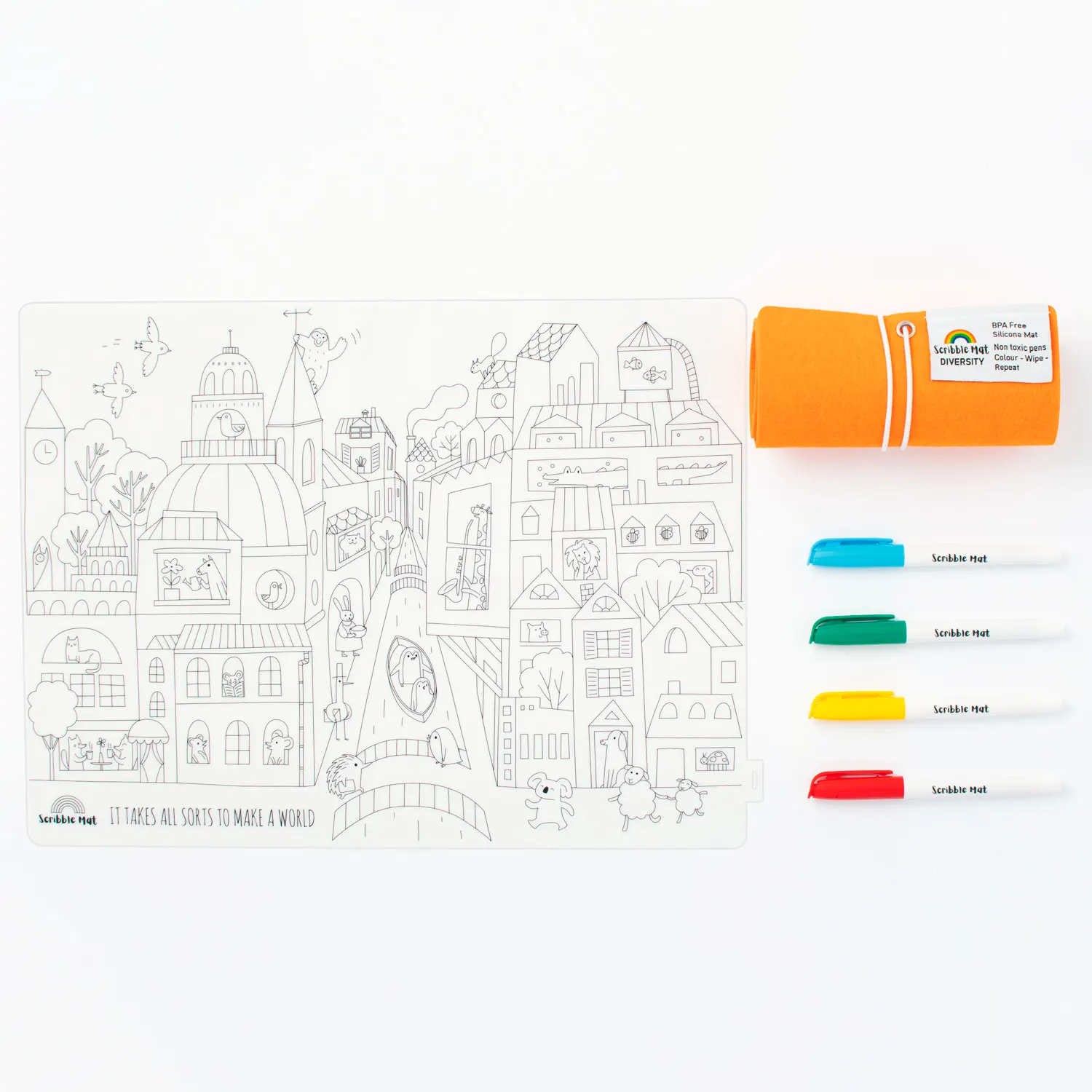 SCRIBBLE MAT –  Diversity