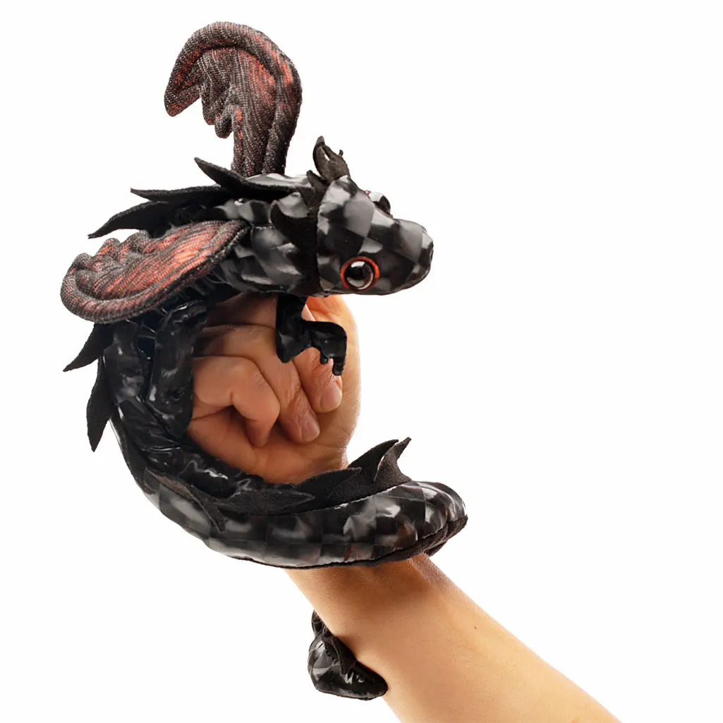 Drachenarmband schwarz / Midnight Dragon Wristlet Drachenarmband schwarz / Midnight Dragon Wristlet-Folkmanis® Puppets