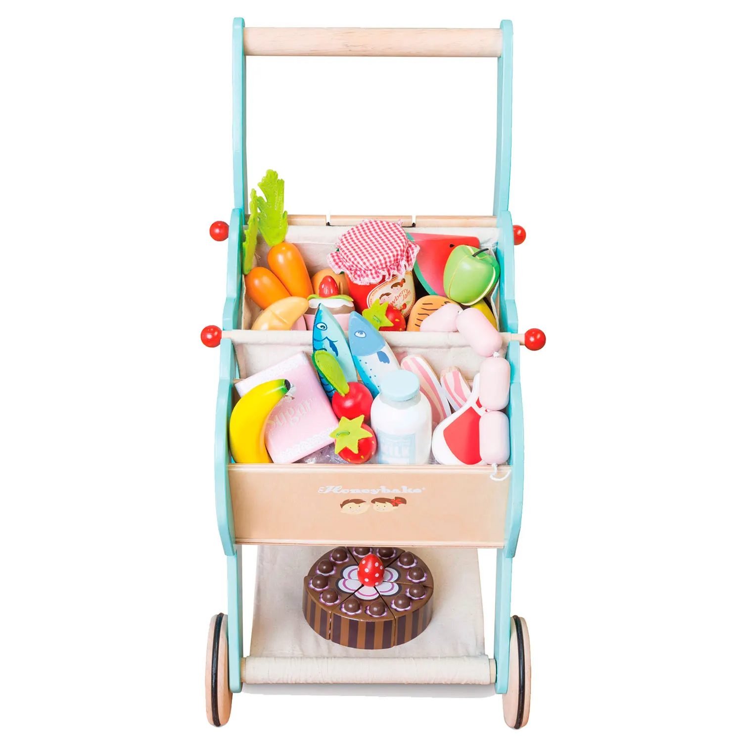 Einkaufswagen (mit abnehmbarer Stofftasche) / Shopping Grocery Trolley & Bag Einkaufswagen (mit abnehmbarer Stofftasche) / Shopping Grocery Trolley & Bag-Le Toy Van (LTV)