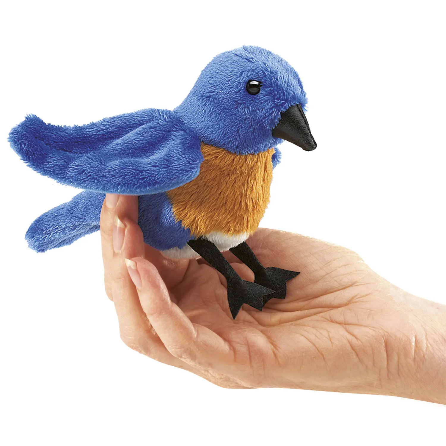 Mini Hüttensänger-Vogel (blau) / Mini Bluebird Mini Hüttensänger-Vogel (blau) / Mini Bluebird-Folkmanis® Puppets