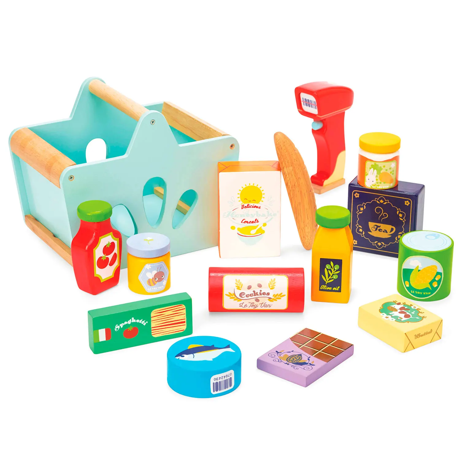 Gefüllter Einkaufskorb & Scanner / Groceries Set & Scanner Gefüllter Einkaufskorb & Scanner / Groceries Set & Scanner-Le Toy Van (LTV)