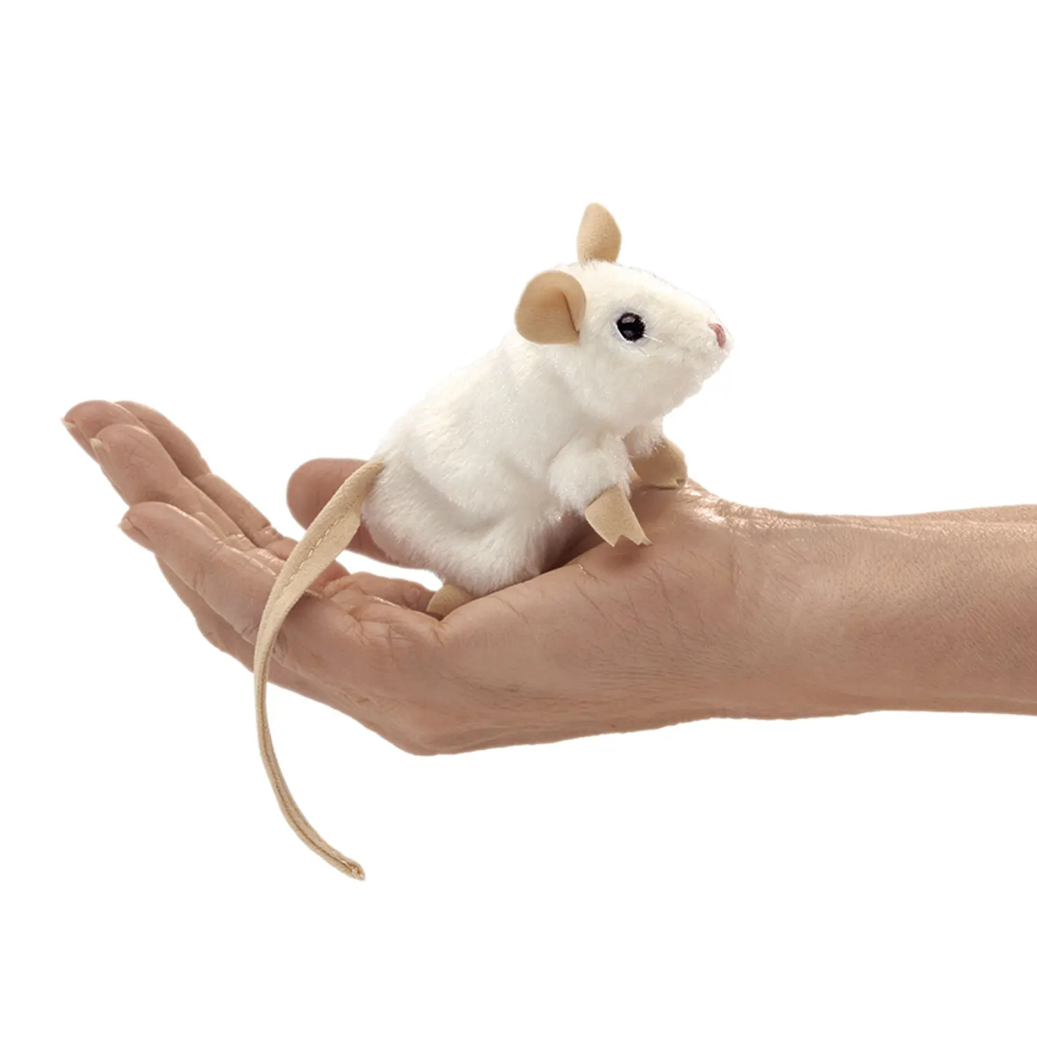 Mini white Mouse / Mini Maus, weiß Mini white Mouse / Mini Maus, weiß-Folkmanis® Puppets