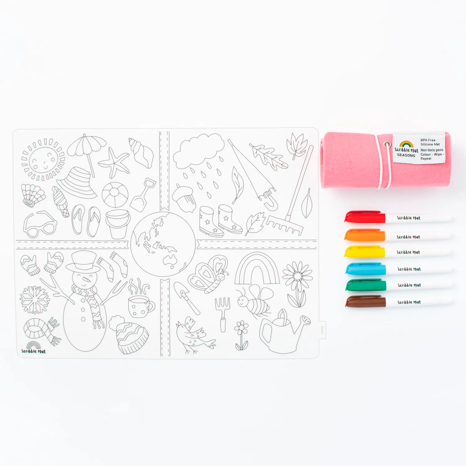 SCRIBBLE MAT –  Seasons of the year