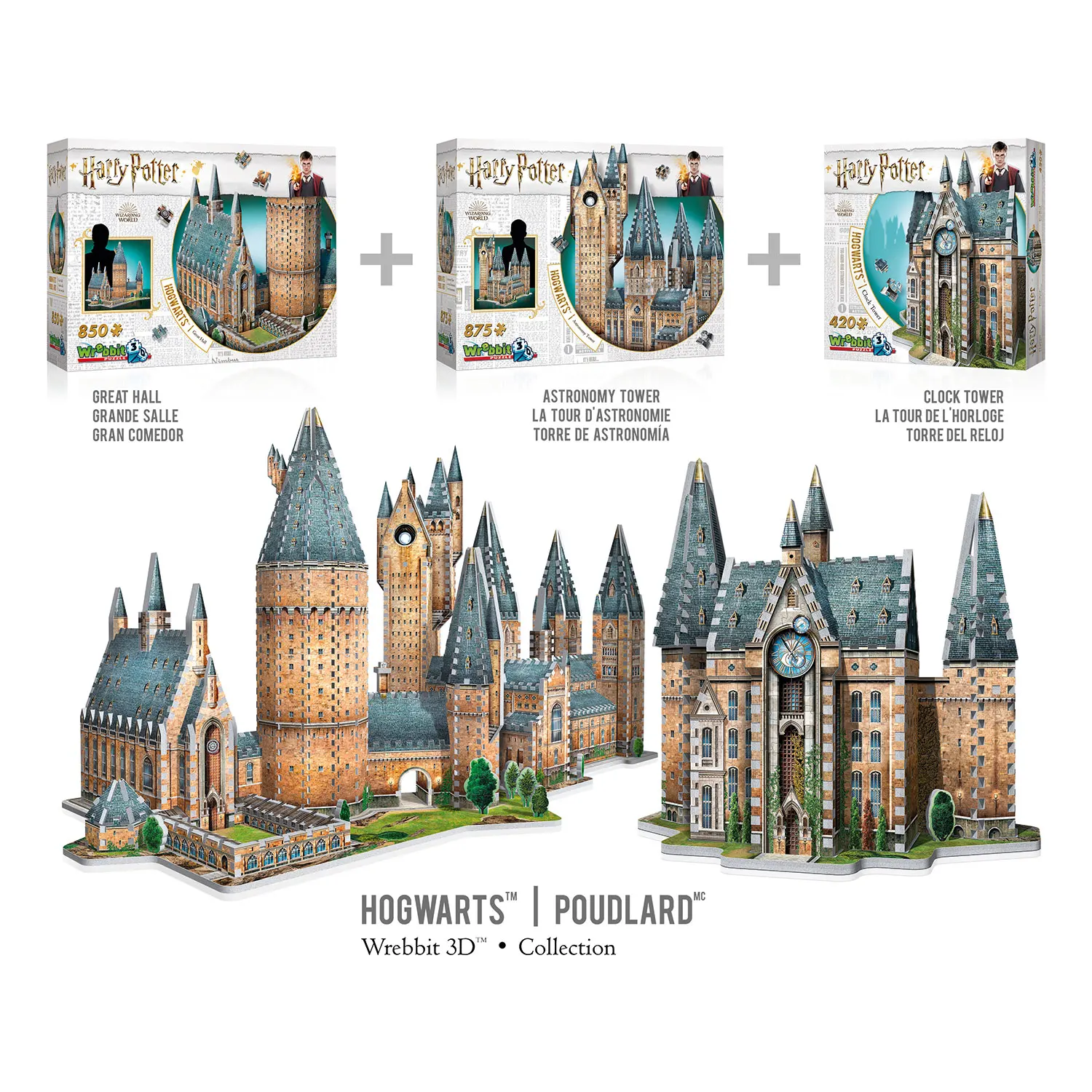 Hogwarts Astronomieturm Harry Potter/Hogwarts Astronomy Tower 875 pcs. 3D-Puzzle-Wrebbit-3D Puzzles
