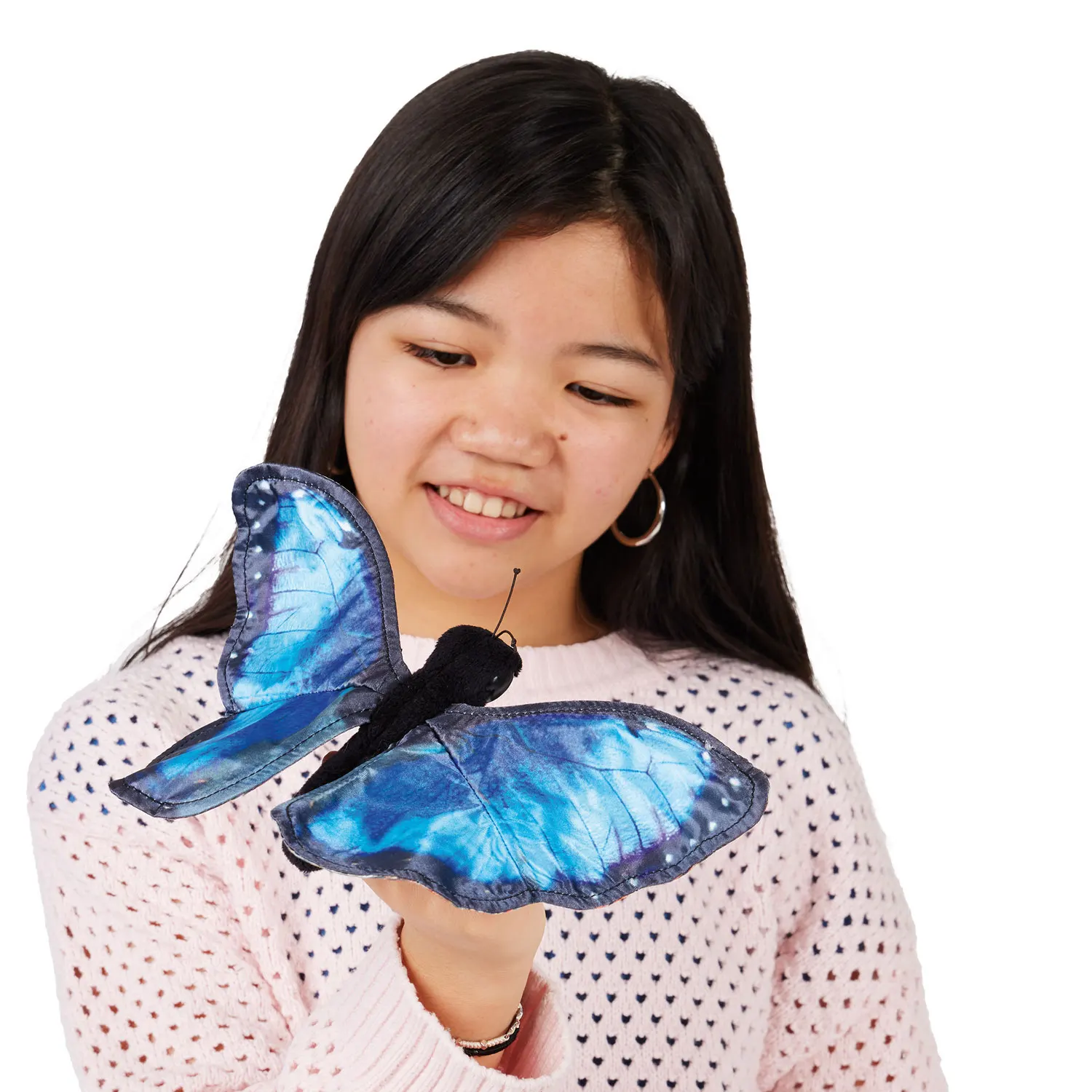 Blue Morpho Butterfly / Blauer Morphofalter-Folkmanis® Puppets