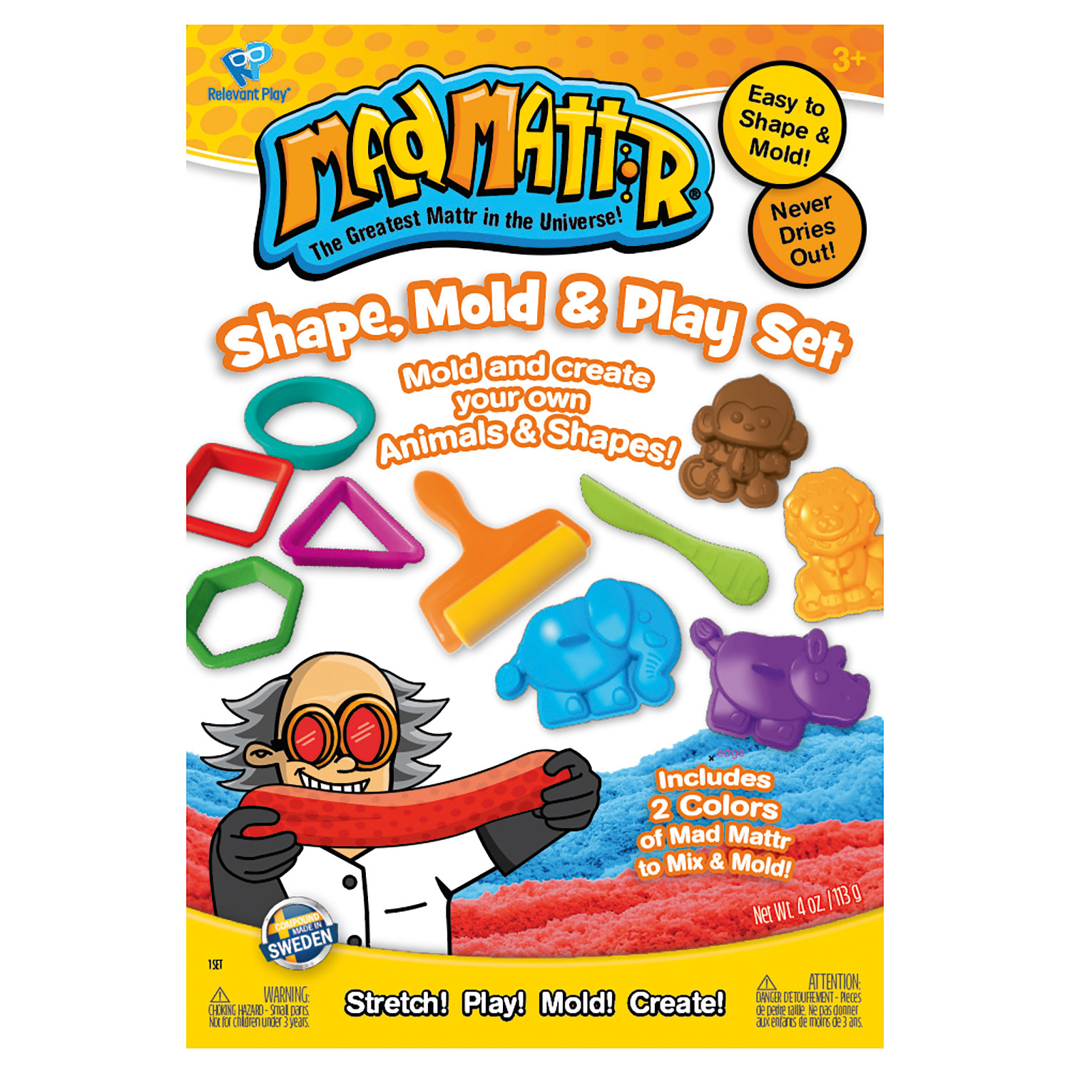 Mad Mattr Shape, Mold and Play Set