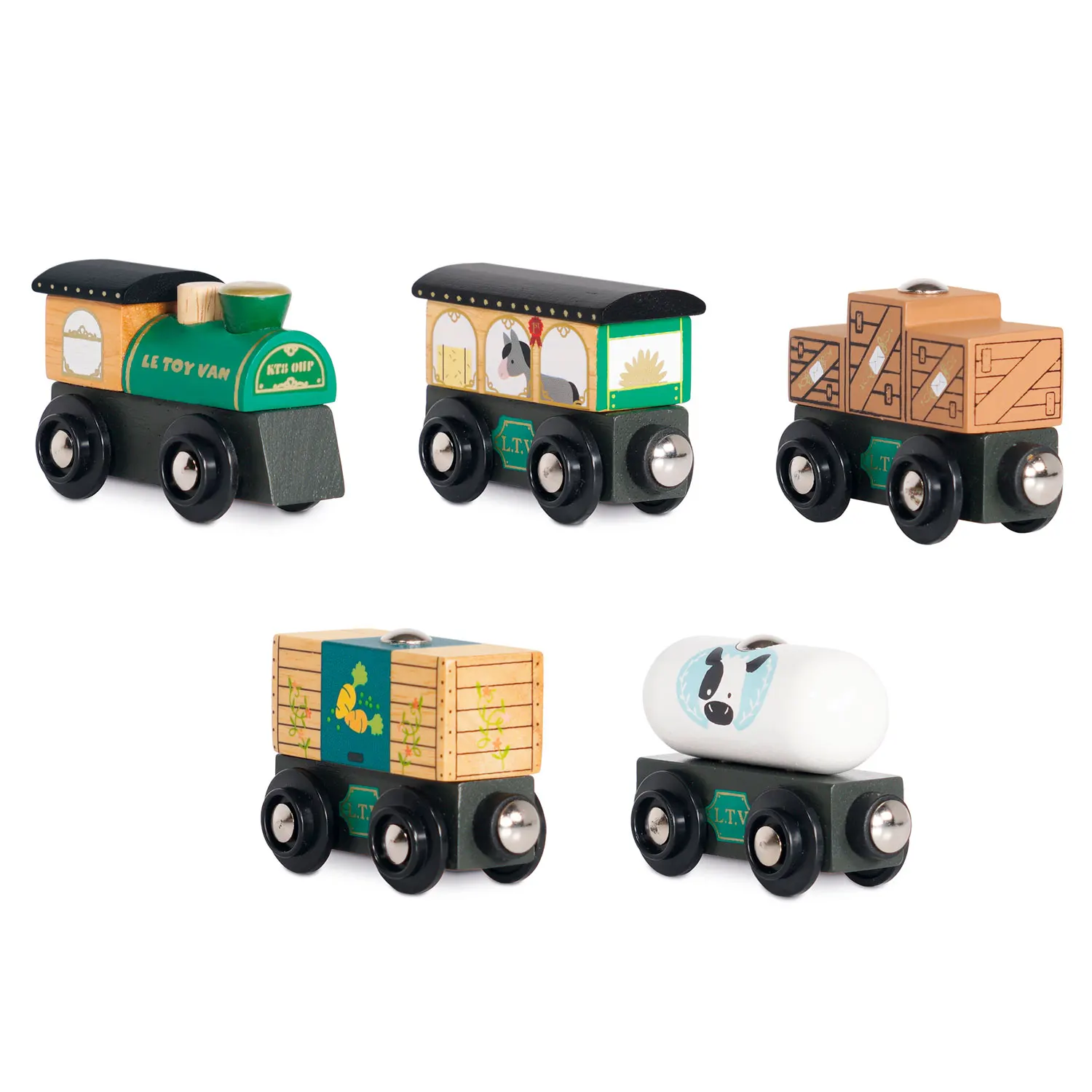 Grüner Zug & Güterwagen / Great Green Train & Goods Wagons Grüner Zug & Güterwagen / Great Green Train & Goods Wagons-Le Toy Van (LTV)