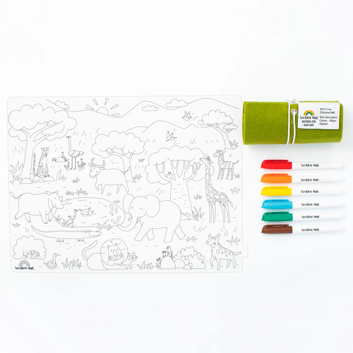 SCRIBBLE MAT –  Safari