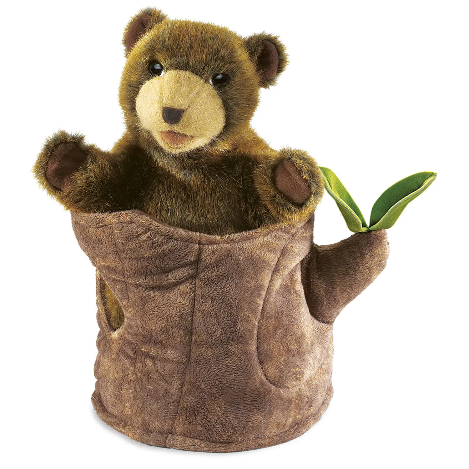 Bär im Baumstamm / Bear in Tree Stump Bär im Baumstamm / Bear in Tree Stump-Folkmanis® Puppets