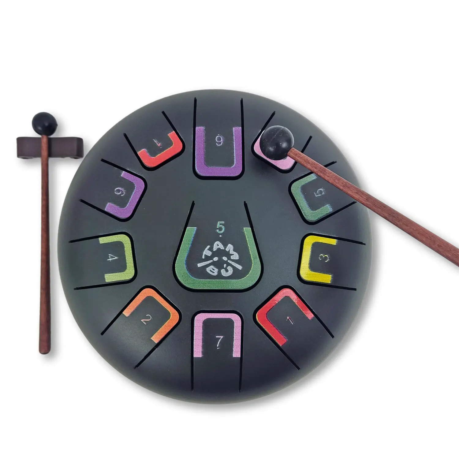 Tambu Steel Drum - Black Nature (Matt Black)-JuegaConmigo