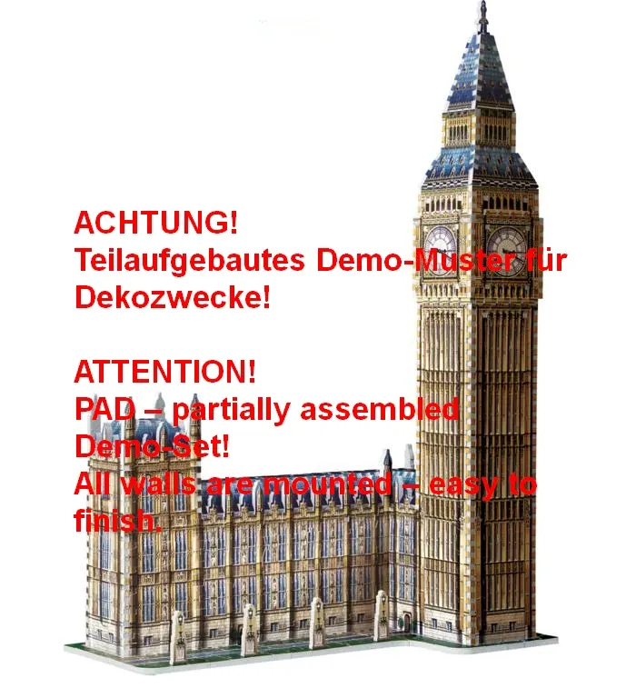 PAD - Big Ben & House Of Parliament / Queen Elisabeth Tower-Wrebbit-3D Puzzles