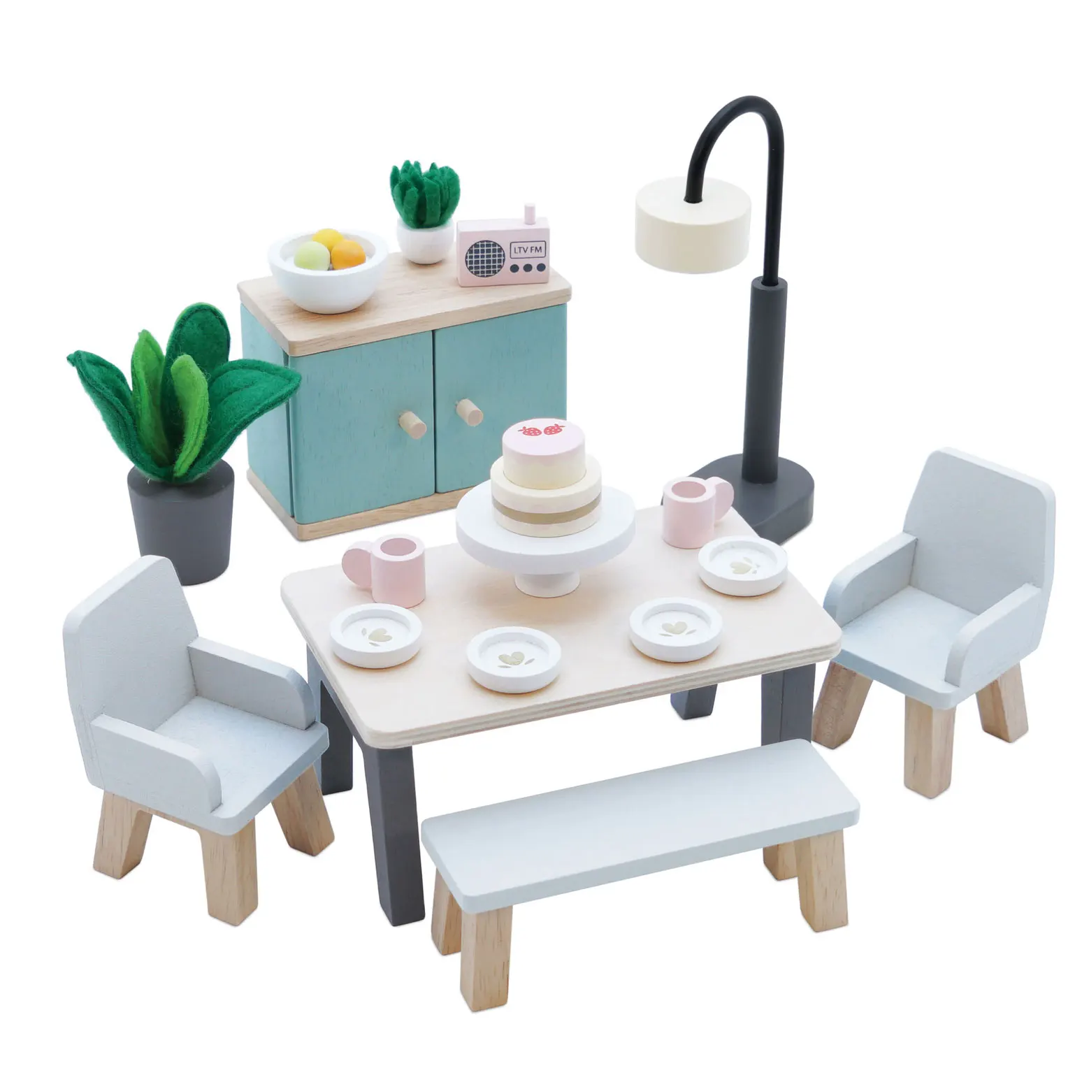 Daisylane Esszimmer / Wooden Dolls House Dining Room (New Look) Daisylane Esszimmer / Wooden Dolls House Dining Room (New Look)-Le Toy Van (LTV)