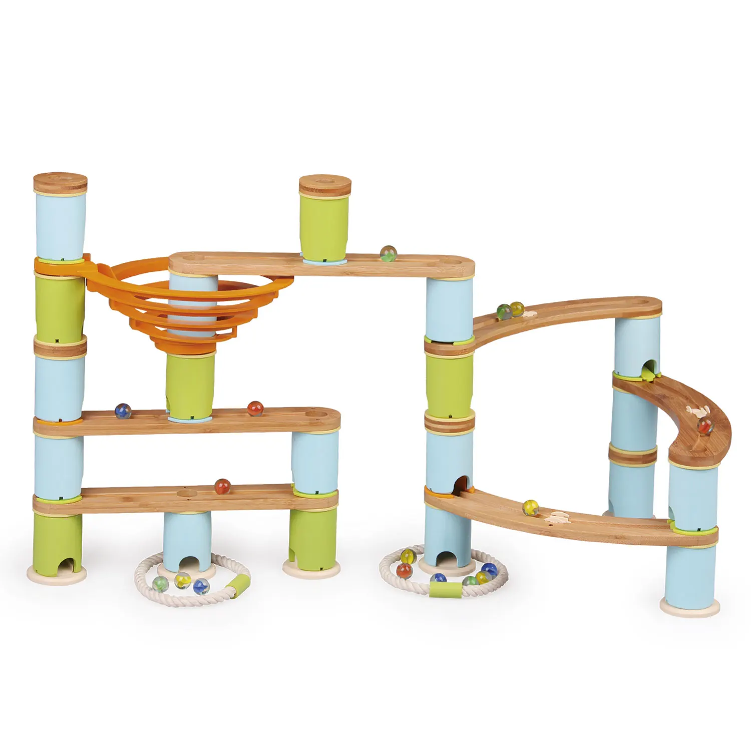 Kugelbahn: Bamboo Build & Run (89 pcs) MEDIUM 1 Kugelbahn: Bamboo Build & Run (89 pcs) MEDIUM 1-JH-products