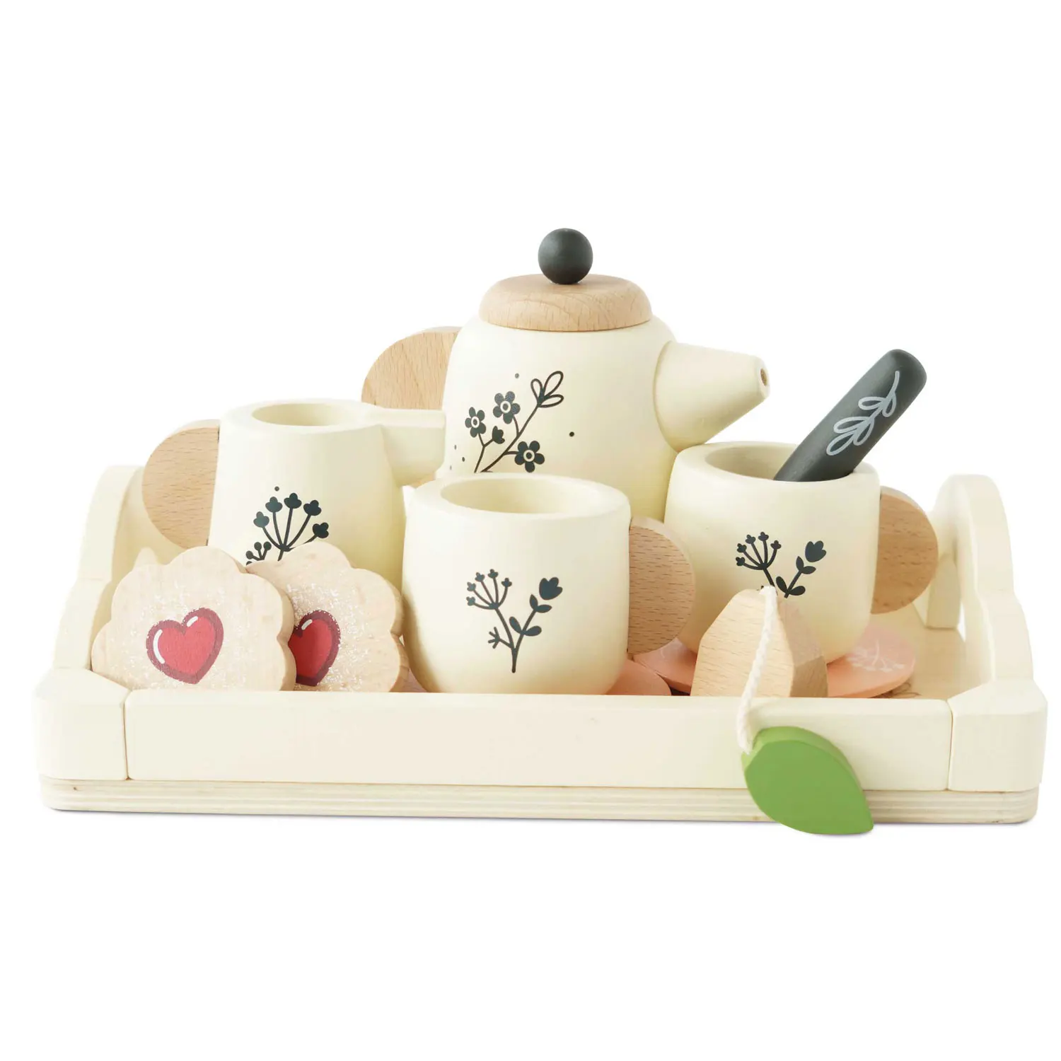 Wooden Tea Set & Tray (New Look)