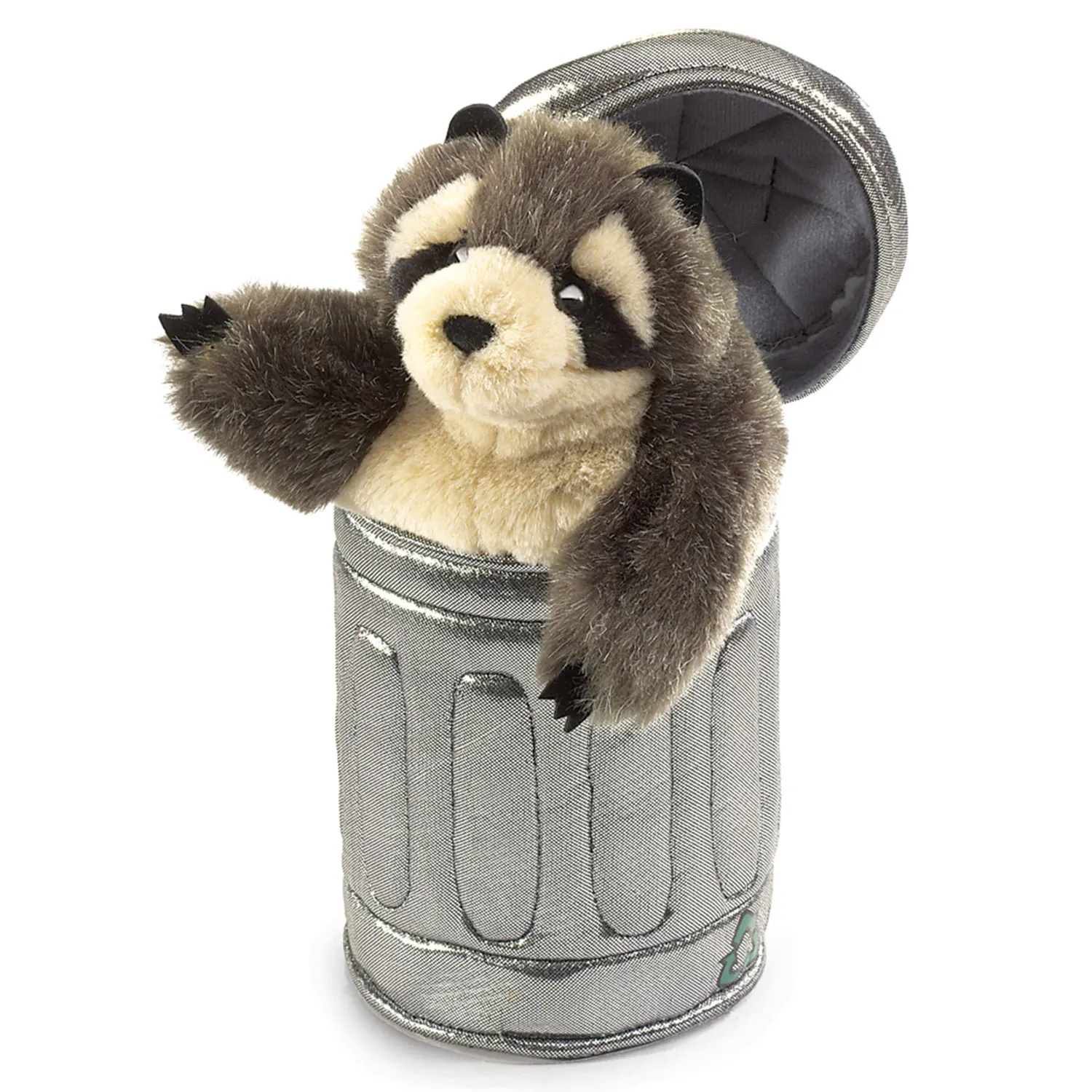 Waschbär im Mülleimer / Raccoon in Garbage Can Waschbär im Mülleimer / Raccoon in Garbage Can-Folkmanis® Puppets