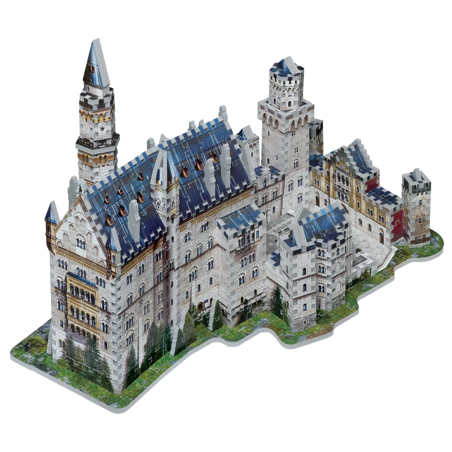 Schloss Neuschwanstein - Neuschwanstein Castle / 3D-Puzzle-Wrebbit-3D Puzzles