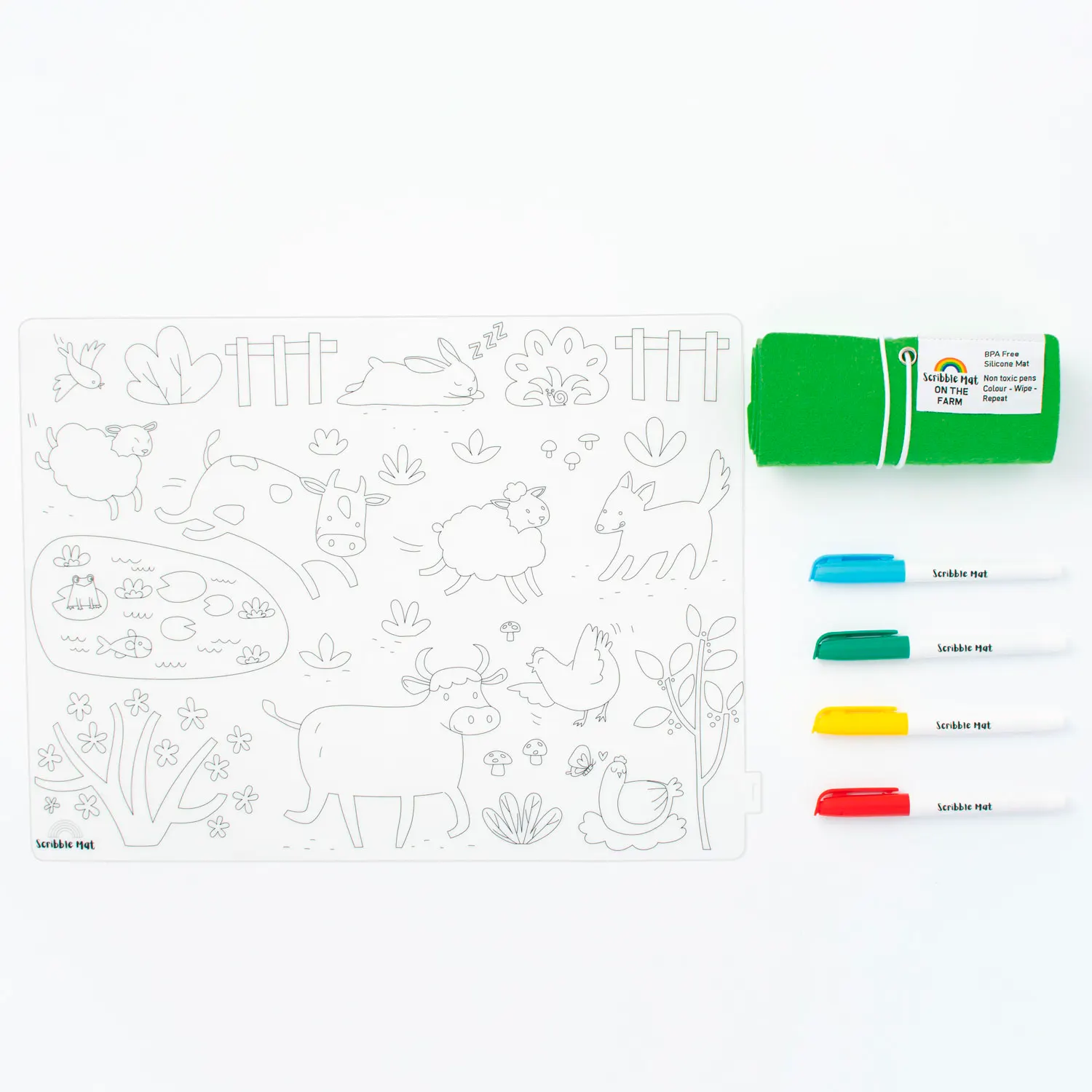 SCRIBBLE MAT – Farm 