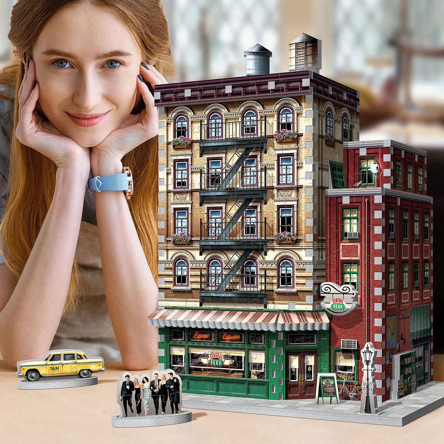 Friends - Central Perk (440 Teile) - 3D-Puzzle-Wrebbit-3D Puzzles