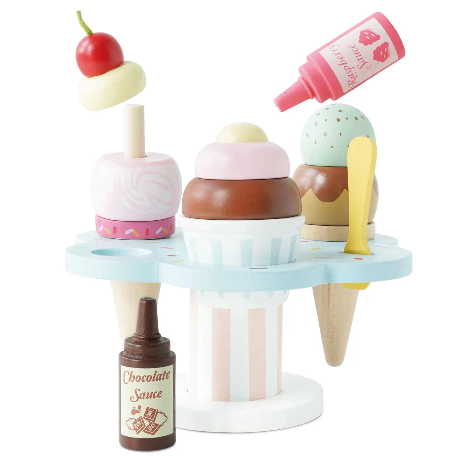 Carlos Eisständer / Wooden Ice Cream Stand & Toppings 2022 Carlos Eisständer / Wooden Ice Cream Stand & Toppings 2022-Le Toy Van (LTV)