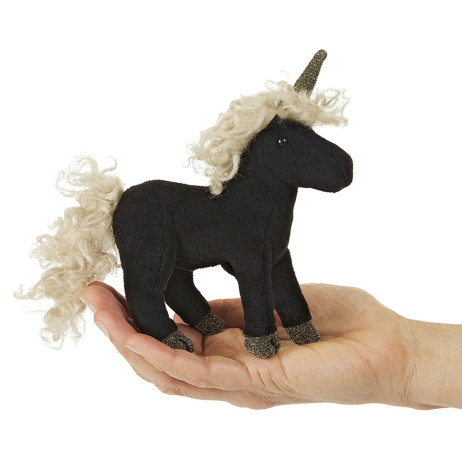 Mini Einhorn / Mini Black Unicorn Mini Einhorn / Mini Black Unicorn-Folkmanis® Puppets