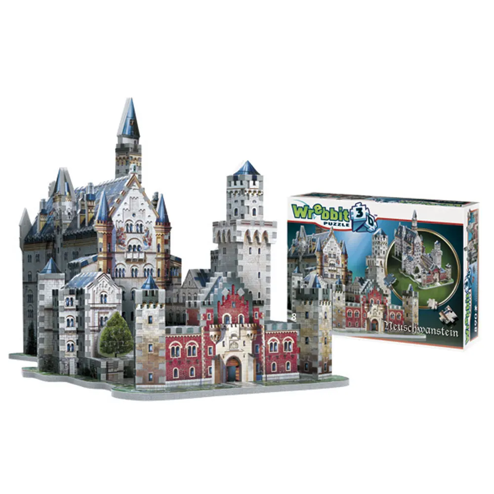 Schloss Neuschwanstein - Neuschwanstein Castle / 3D-Puzzle-Wrebbit-3D Puzzles
