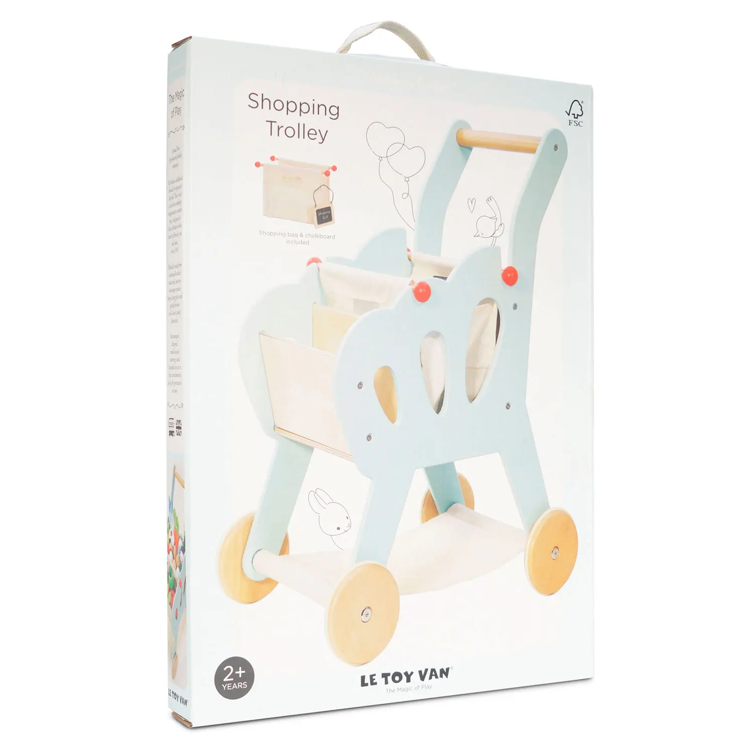 Einkaufswagen (mit abnehmbarer Stofftasche) / Shopping Grocery Trolley & Bag-Le Toy Van (LTV)
