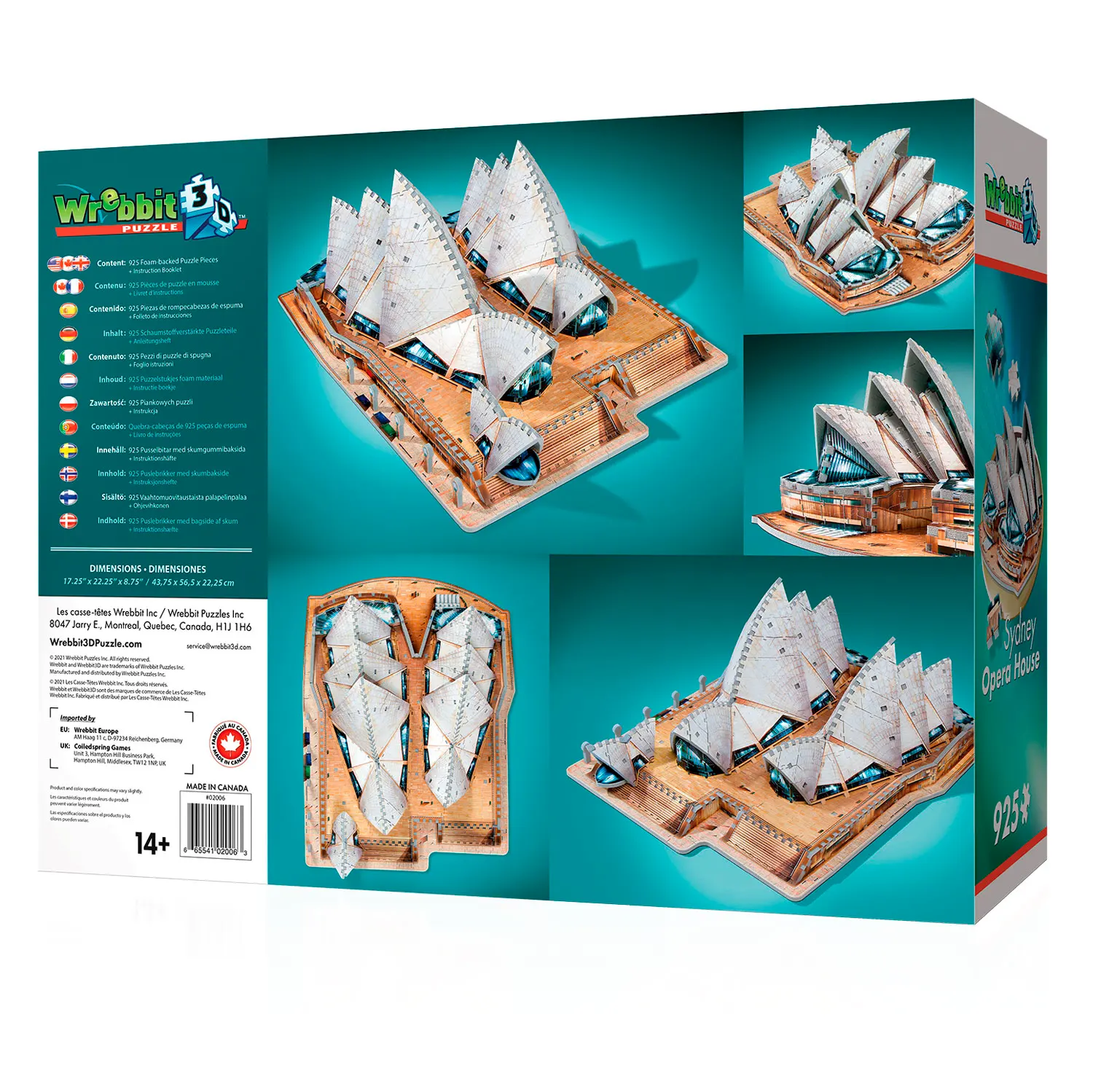Sydney Opera House / 3D-Puzzle-Wrebbit-3D Puzzles
