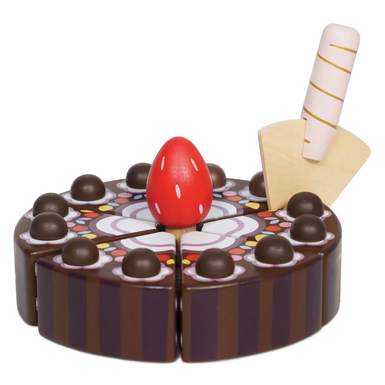 Schokoladentorte / Chocolate Gateau Sliceable Cake (New Look) Schokoladentorte / Chocolate Gateau Sliceable Cake (New Look)-Le Toy Van (LTV)