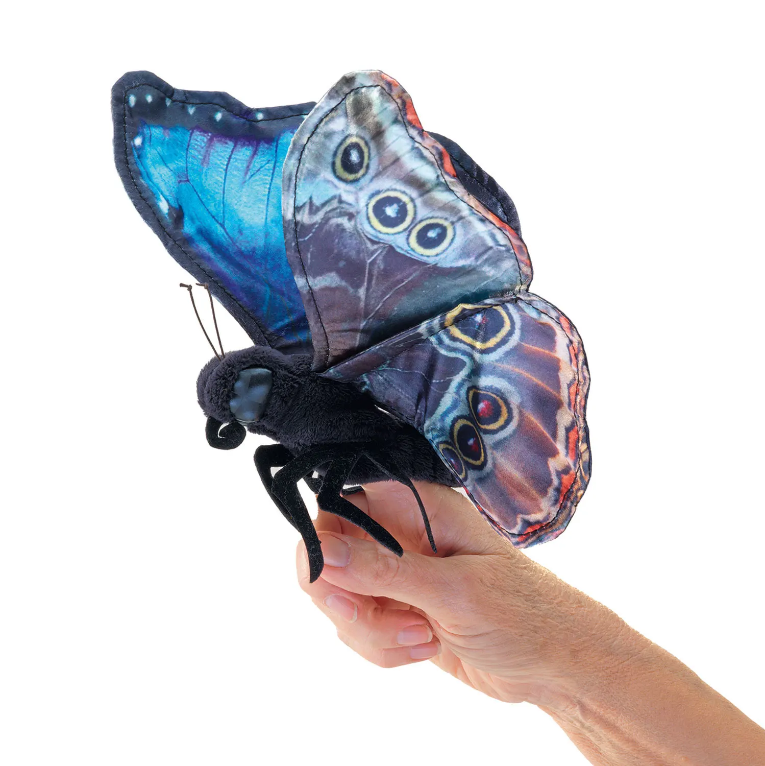 Blue Morpho Butterfly / Blauer Morphofalter-Folkmanis® Puppets