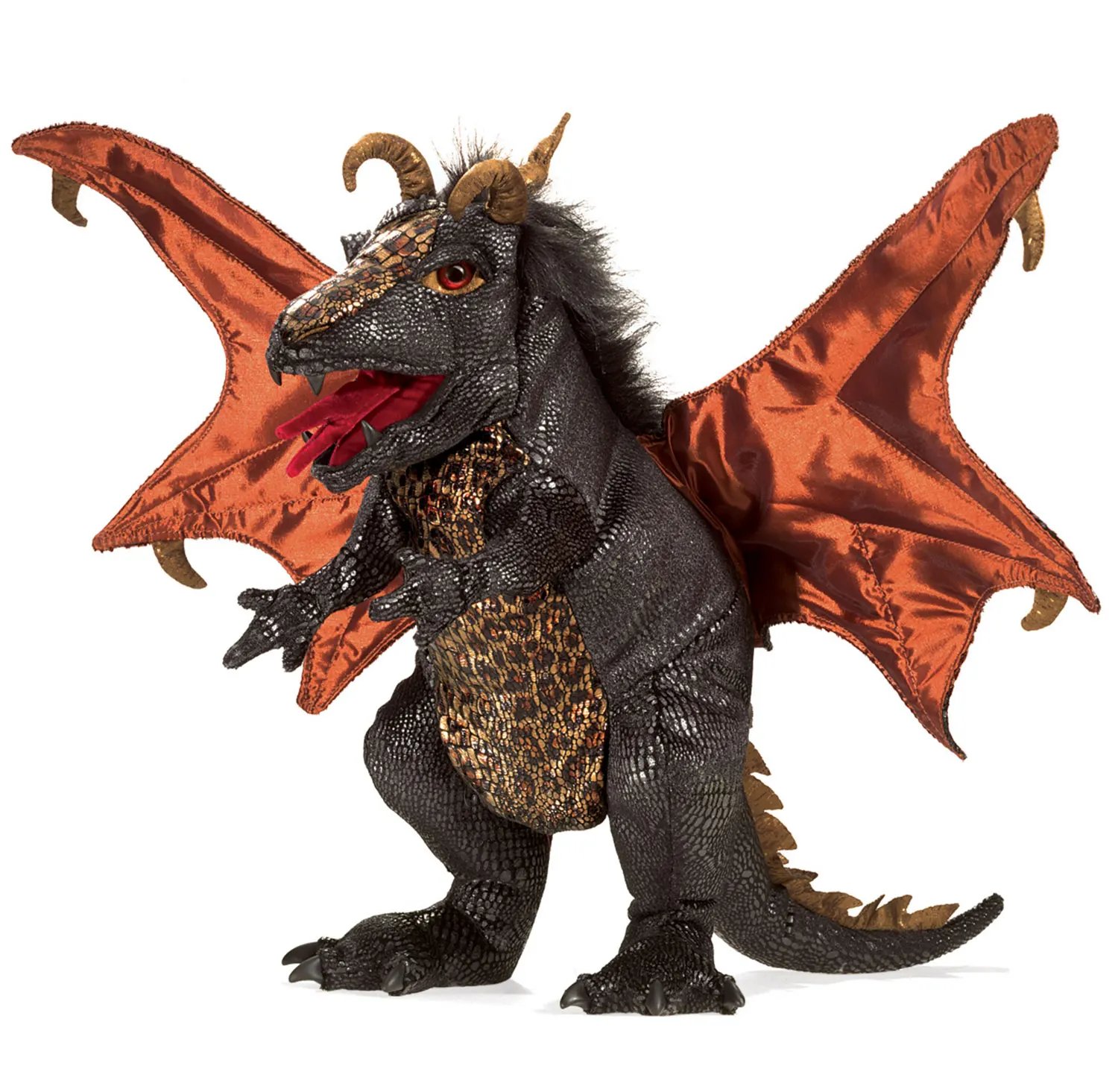 Schwarzer Drache / Black Dragon Schwarzer Drache / Black Dragon-Folkmanis® Puppets