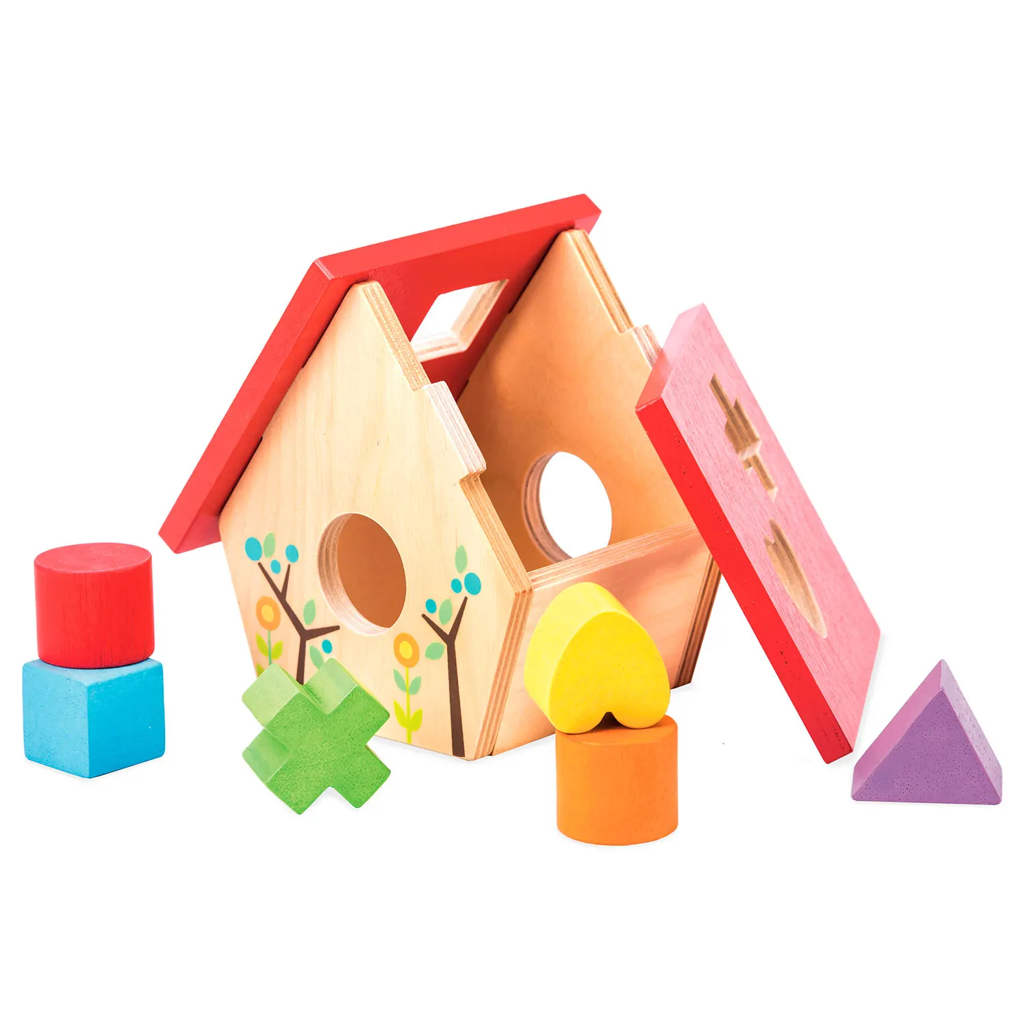 Mein kleines Vogelhaus - Formen Sortierspiel / Woodland Bird House Shape Sorter Mein kleines Vogelhaus - Formen Sortierspiel / Woodland Bird House Shape Sorter-Le Toy Van (LTV)