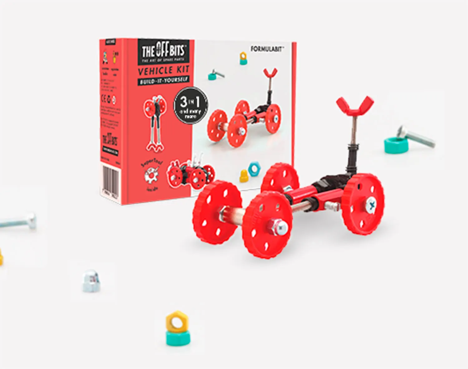 Vehicle Kit - Red Car - FormulaBit-TheOffbits